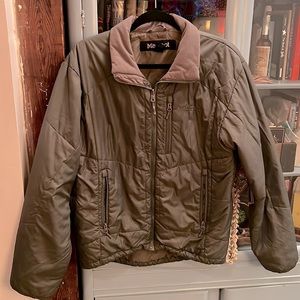 MARMOT Jacket - Army Green with Fleece Collar & Vents